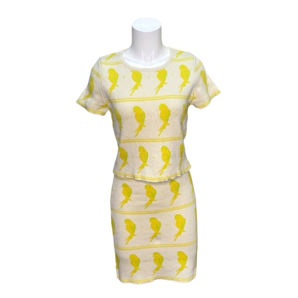 For Love & Lemons Knitz Flock to Me Birdie Size Large Crop Top & Size Med Skirt - Picture 4 of 14